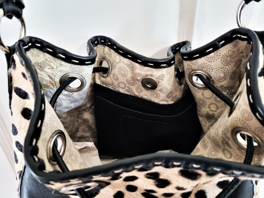 Leopard bucket clearance bag