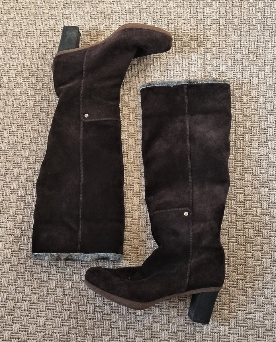 Stuart weitzman faux hot sale fur boots