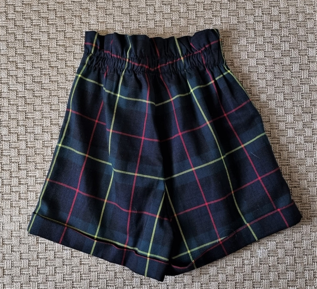 Green tartan shorts - Main Image