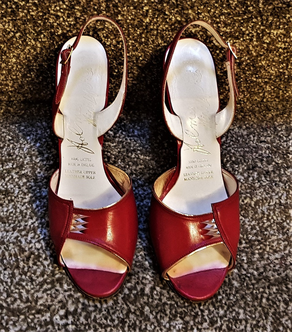 Red vintage hot sale shoes uk