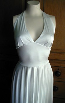 sachin and babi light blue dress Marilyn Monroe Adult White Halter Dress Costume main image 1