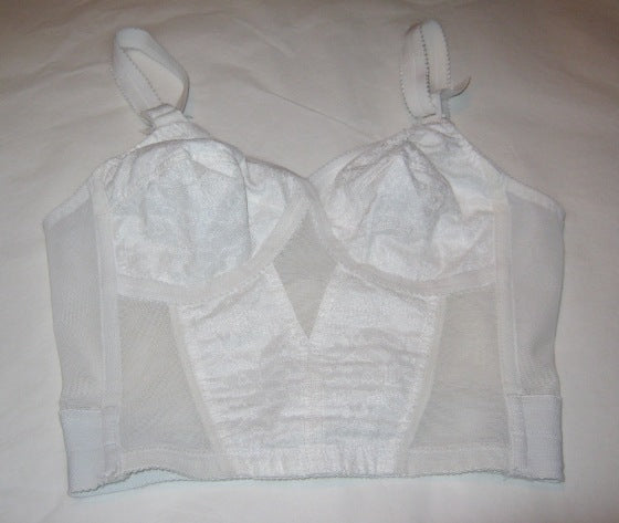 Playtex vintage white long line bra – The Frockery