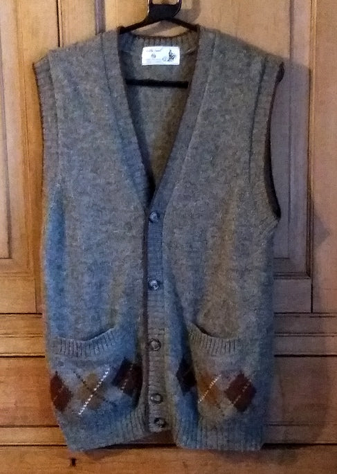 Mens cardigan sweater on sale vest