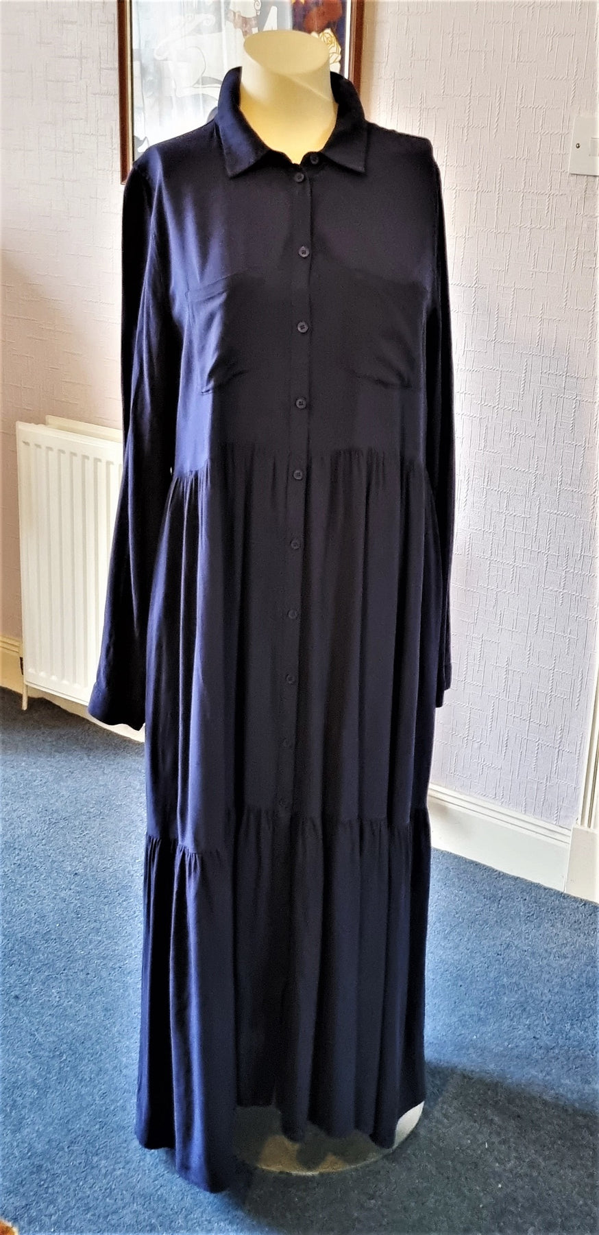 fat face shirt dress Fat Face Chest Pocket Button Front Chambray Denim Mini Shirt Dress Blue Size 6