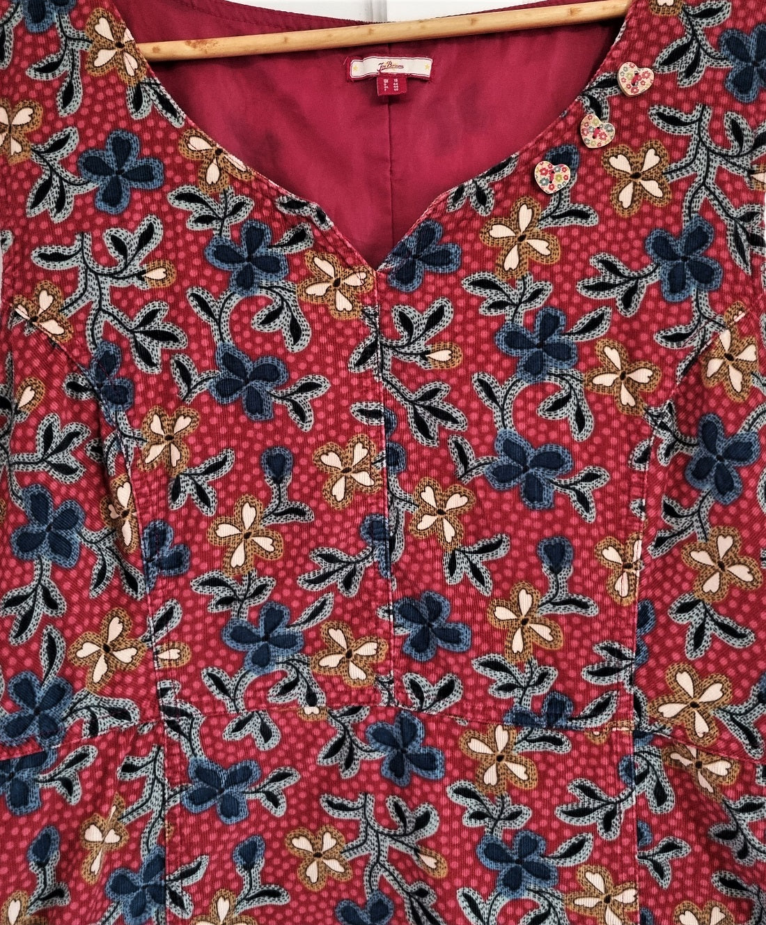 Joe Browns red leaf patterned tunic dress The Frockery Joe Browns red leaf patterned tunic dress The Frockery
