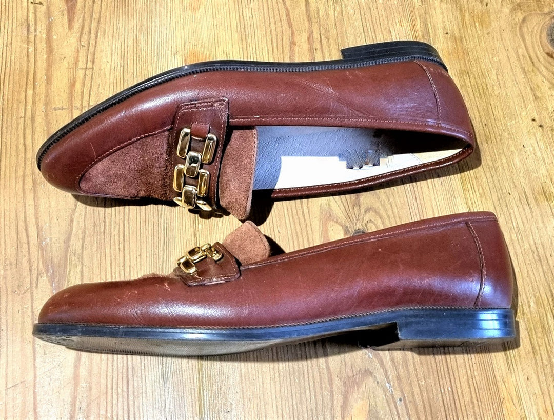 Vintage Roland Cartier chocolate brown lizard loafers Vintage Roland Cartier Shoes. International Collection - Gem main image 2