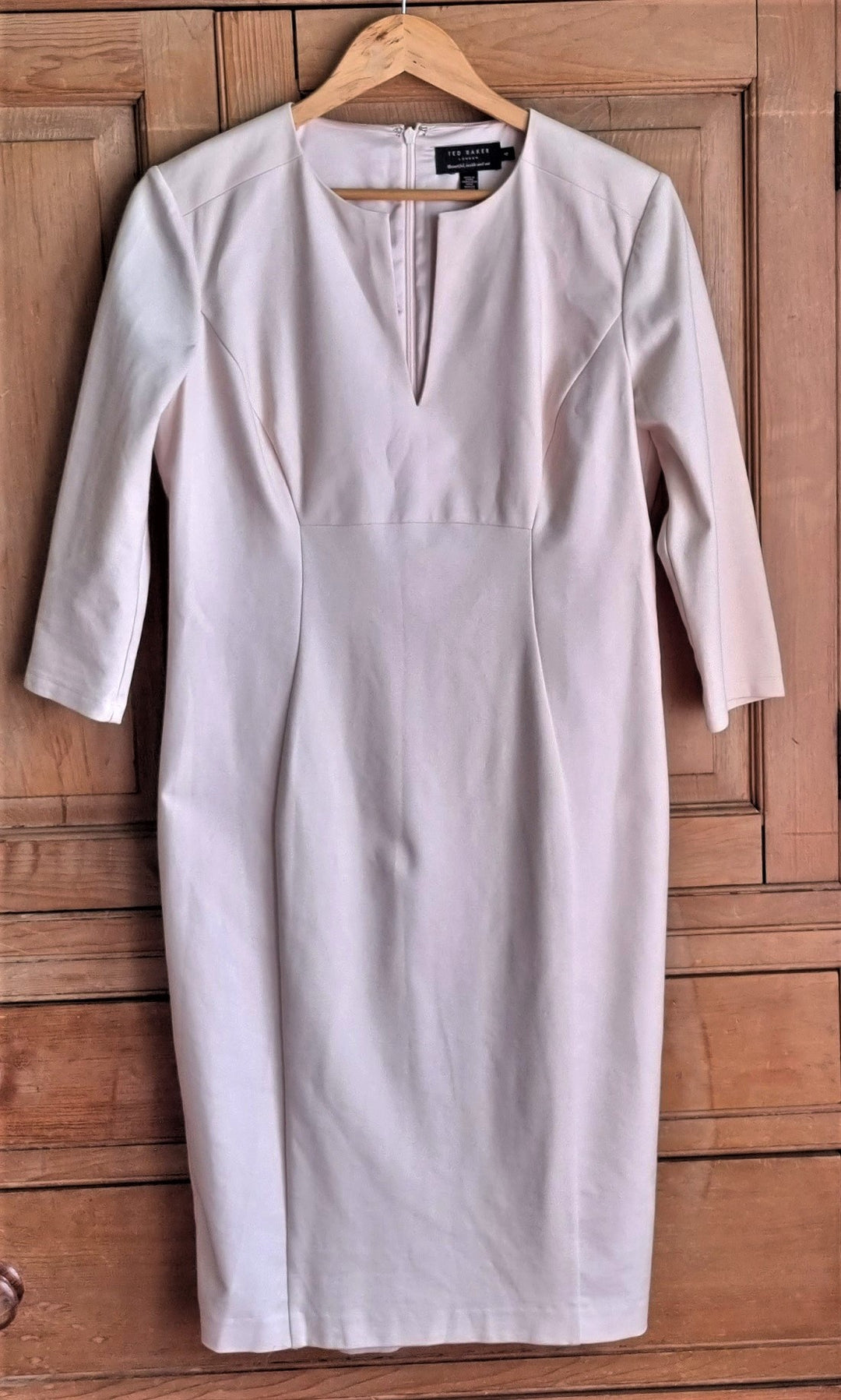 Ted Baker 'Ristle' blush nude cream sheath dress – The Frockery