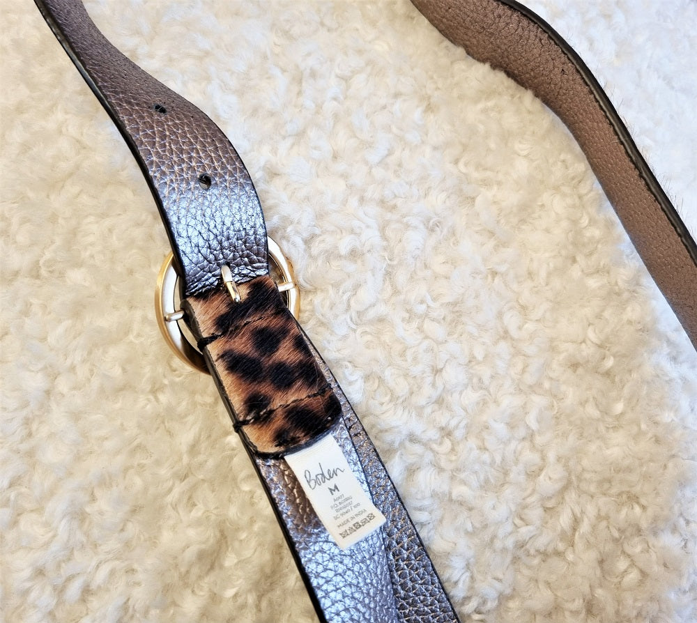 Boden leather leopard print belt – The Frockery display picture 2