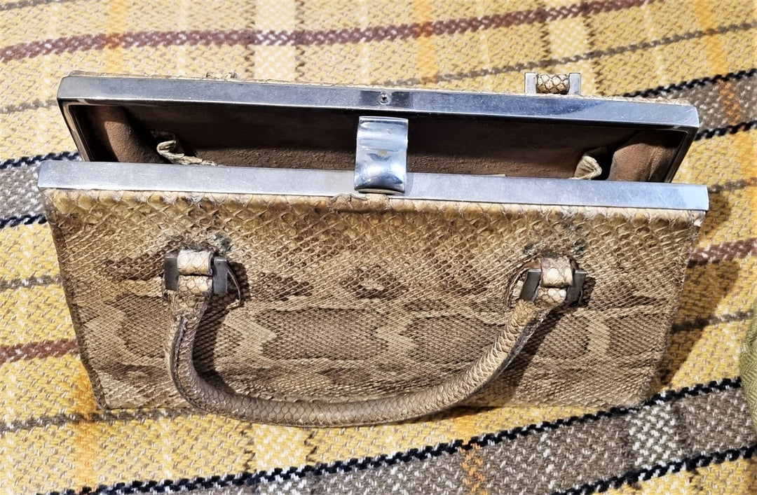 Vintage python snakeskin Kelly handbag – The Frockery