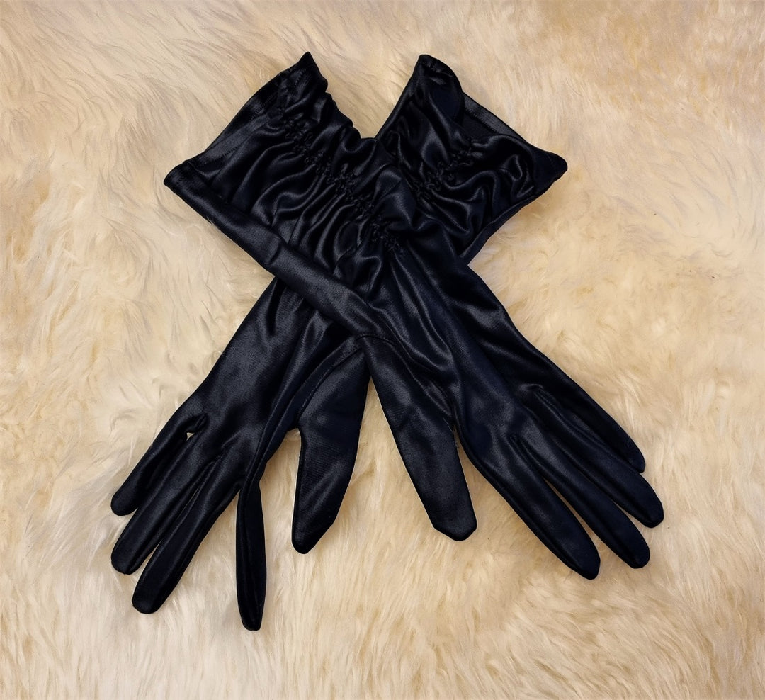 Long Black Gloves Women's Formal Dress Gloves - Polyester Flash Gloves, One  Size, Perfect For Weddings & Evening Events Used Gloves