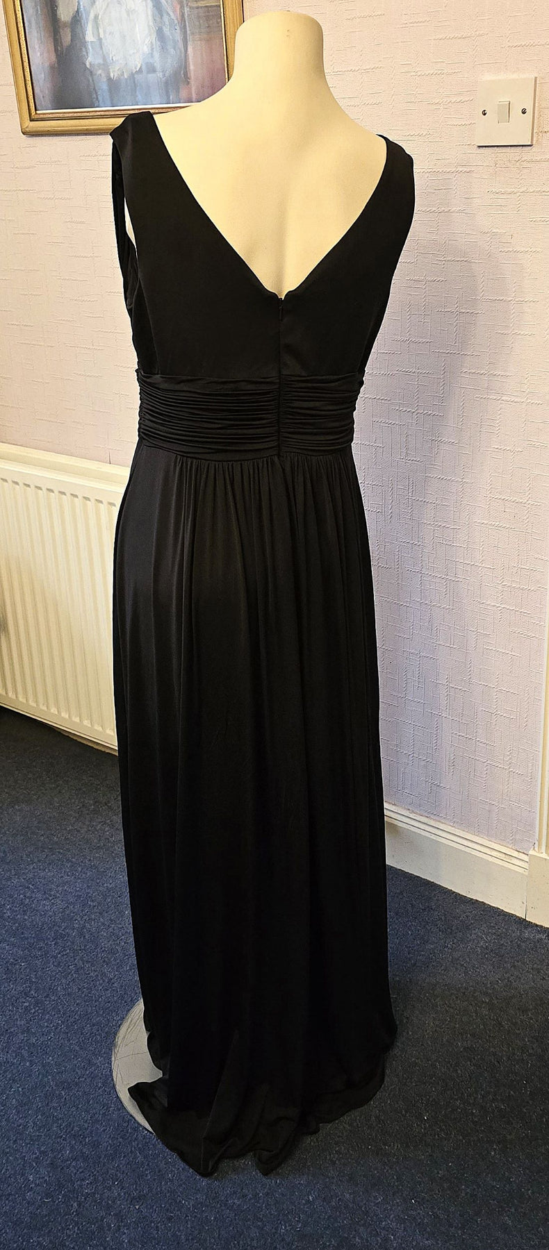 Black Grecian style maxi dress The Frockery Black Grecian style maxi dress The Frockery