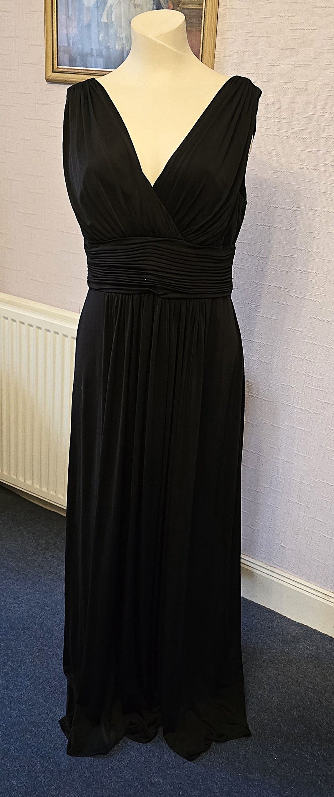 Black Grecian style maxi dress The Frockery Black Grecian style maxi dress The Frockery