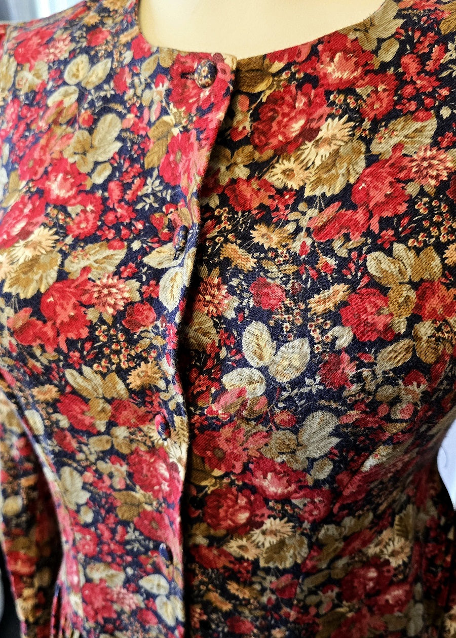 Laura Ashley 90s vintage floral shirtwaist dress  The Frockery