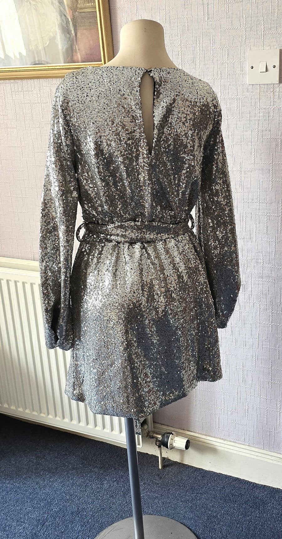 sequin skater dress silver Yours London Women's Plus Size Black Sequin Skater Midi Dress Size 18