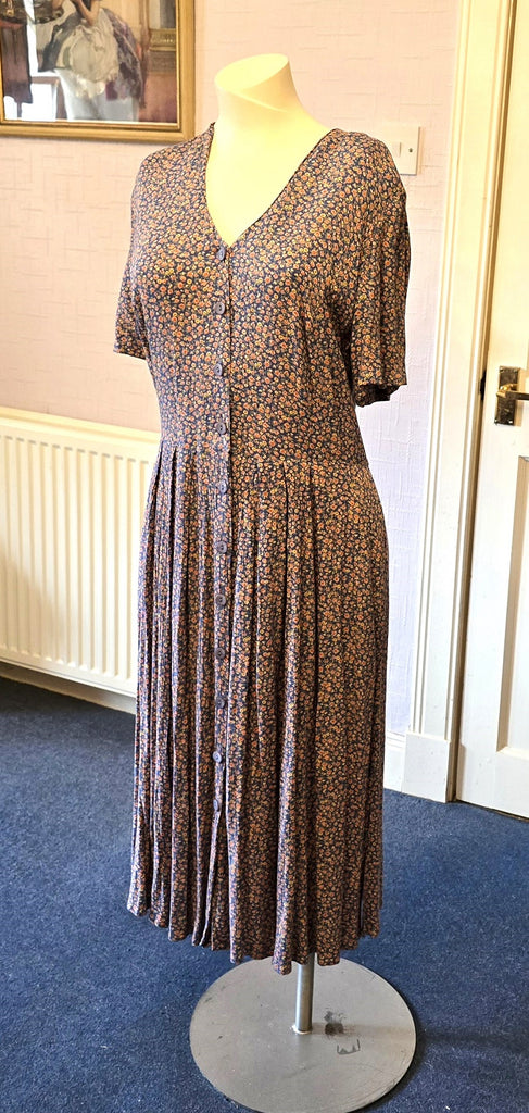 sachin and babi light blue dress 1980s daytime dress