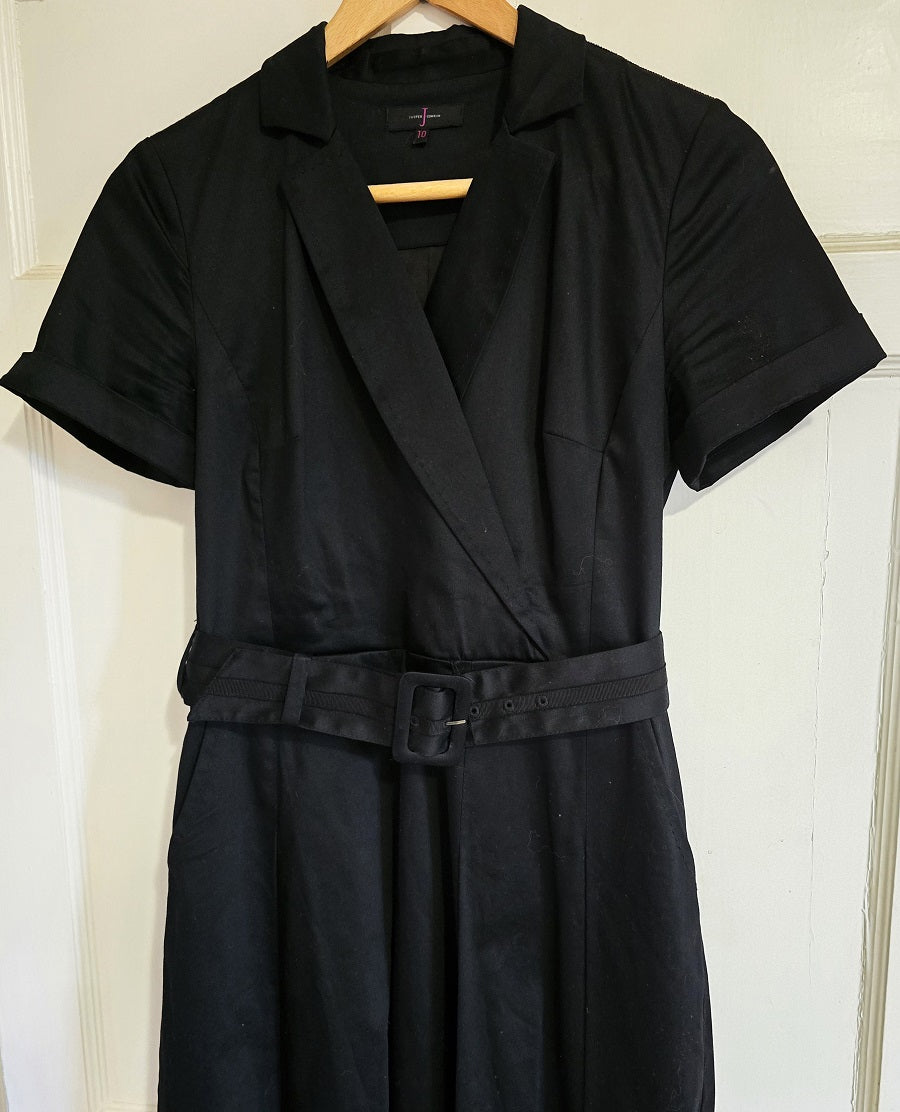 Jasper Conran black cotton preppy dress – The Frockery