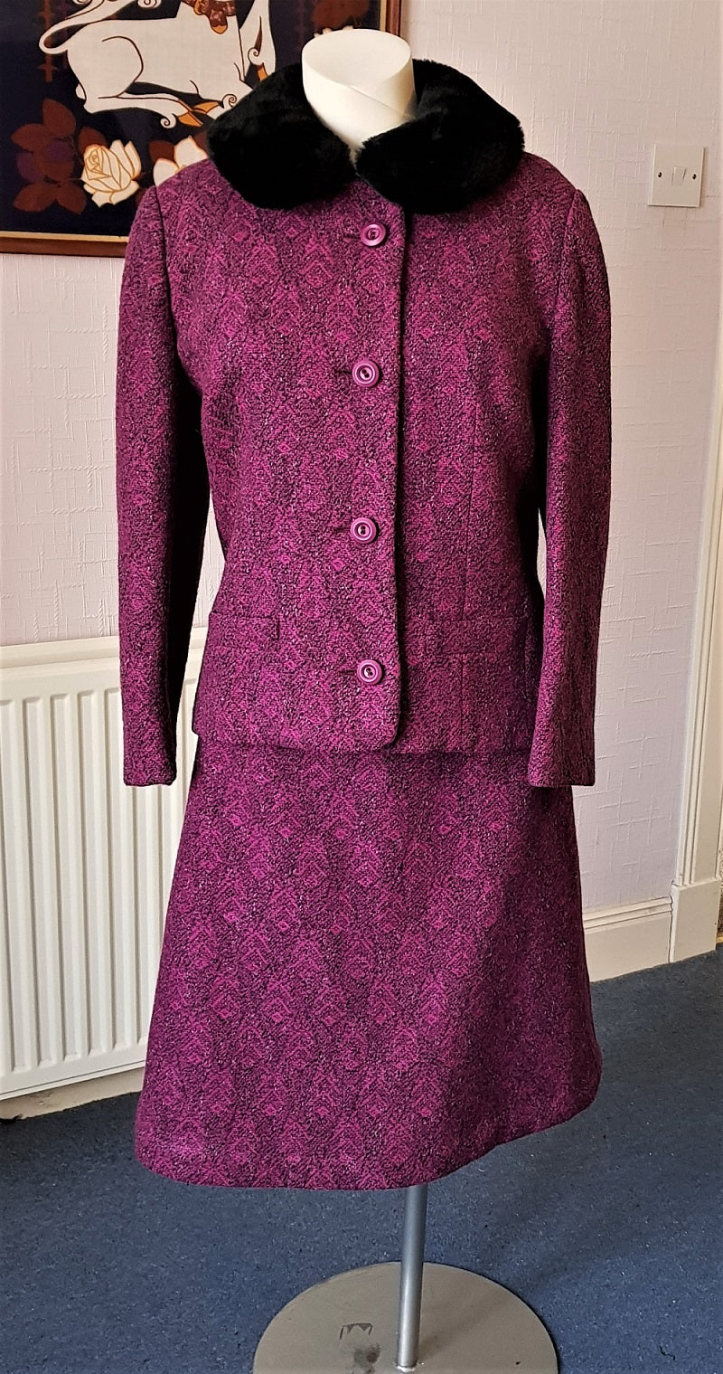 Pink tweed skirt and jacket best sale