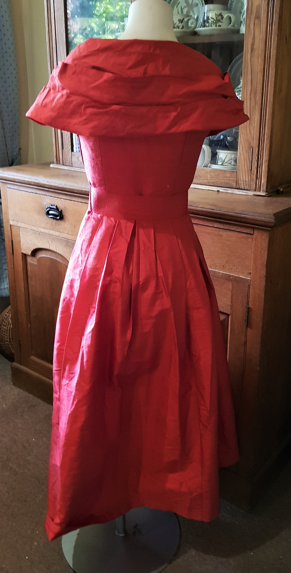 Laura Ashley vintage coral silk swing dress  The Frockery