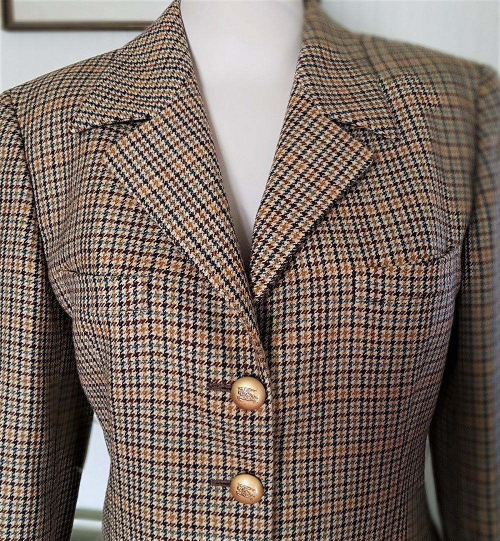 Vintage Burberrys check wool jacket – The Frockery