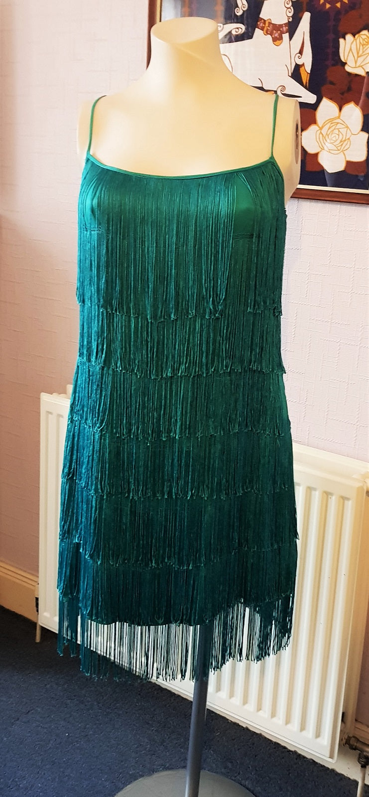 Emerald green Gatsby fringed flapper dress The Frockery Emerald green Gatsby fringed flapper dress The Frockery