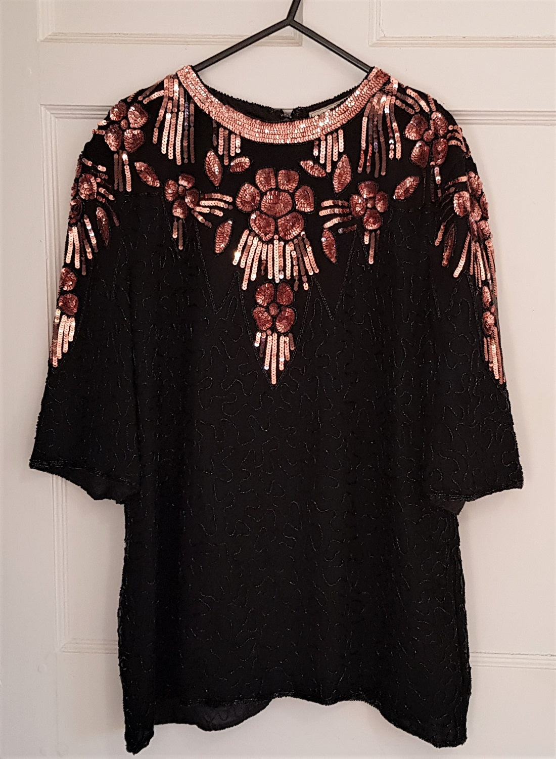 beaded evening tops uk
