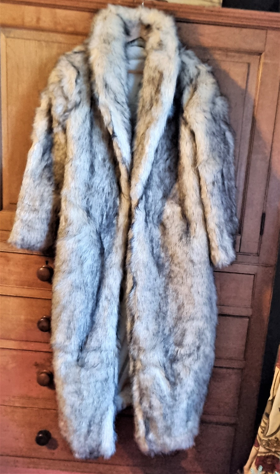 Pretty Little Thing faux fur maxi coat The Frockery