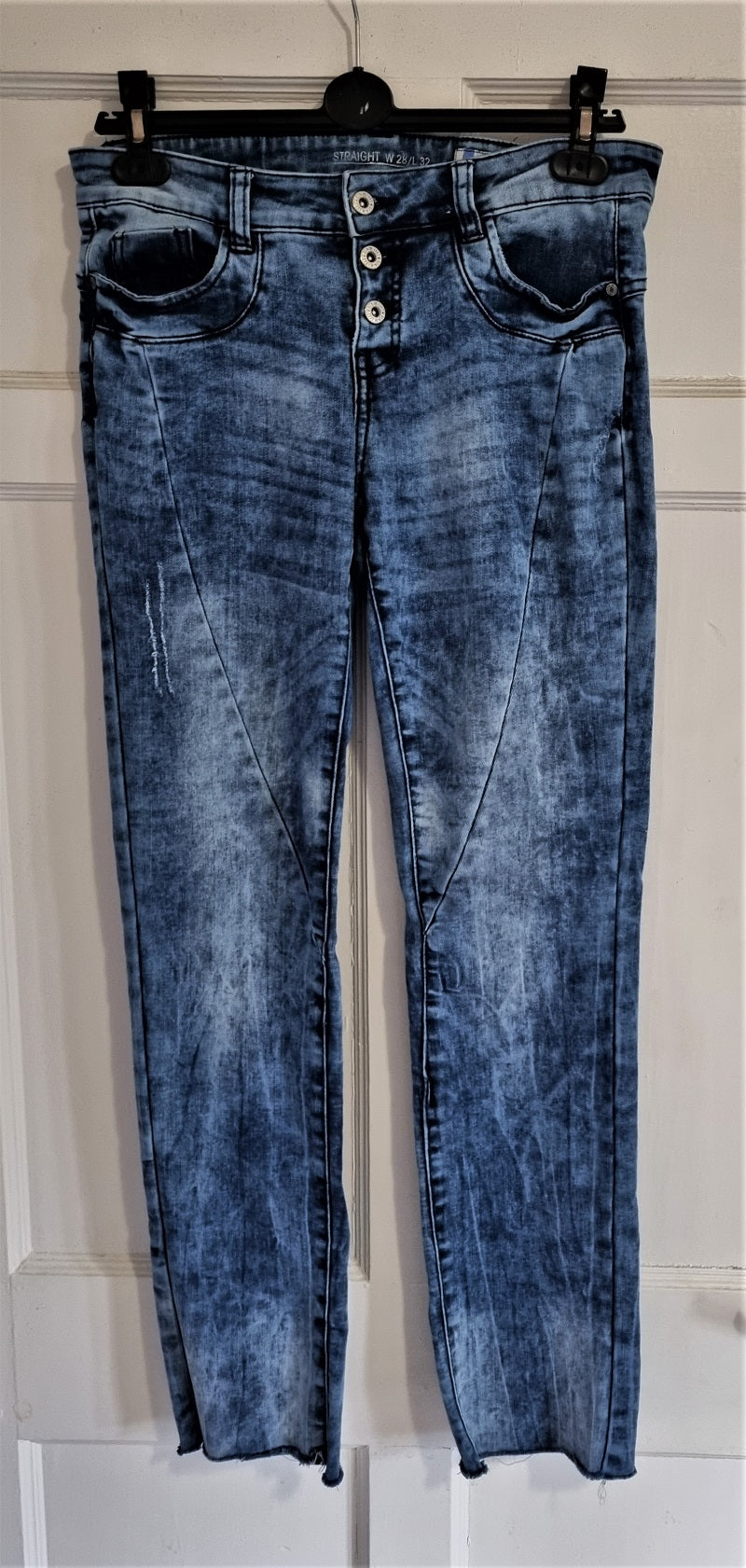 Denim 1982 faded blue stretch jeans – The Frockery
