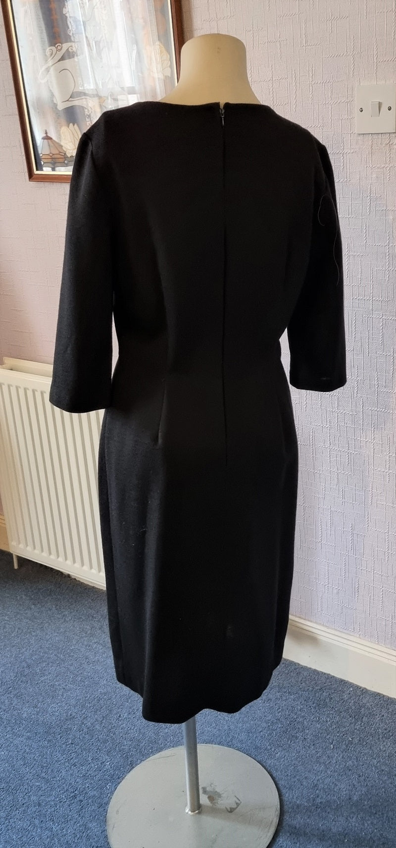 60s vintage London Maid little black dress with bow The Frockery 60s vintage London Maid little black dress with bow The Frockery