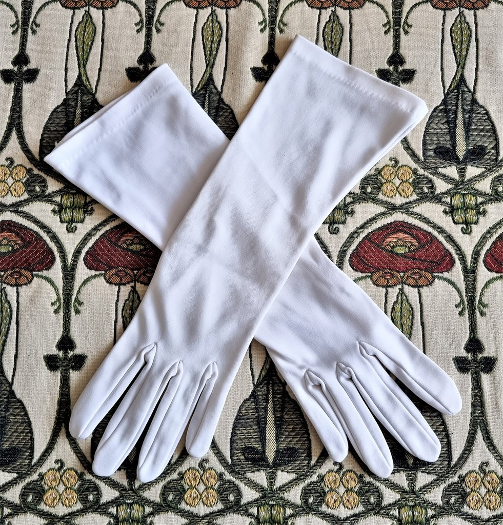 Vintage white shop gloves