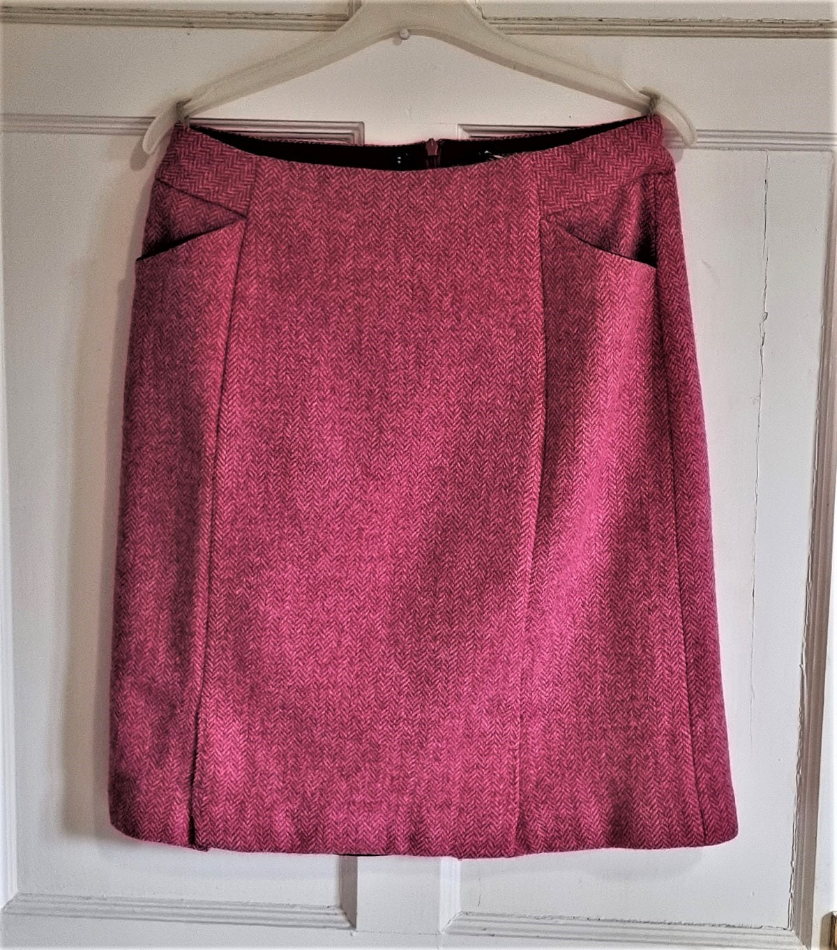 Boden pink tweed skirt – The Frockery