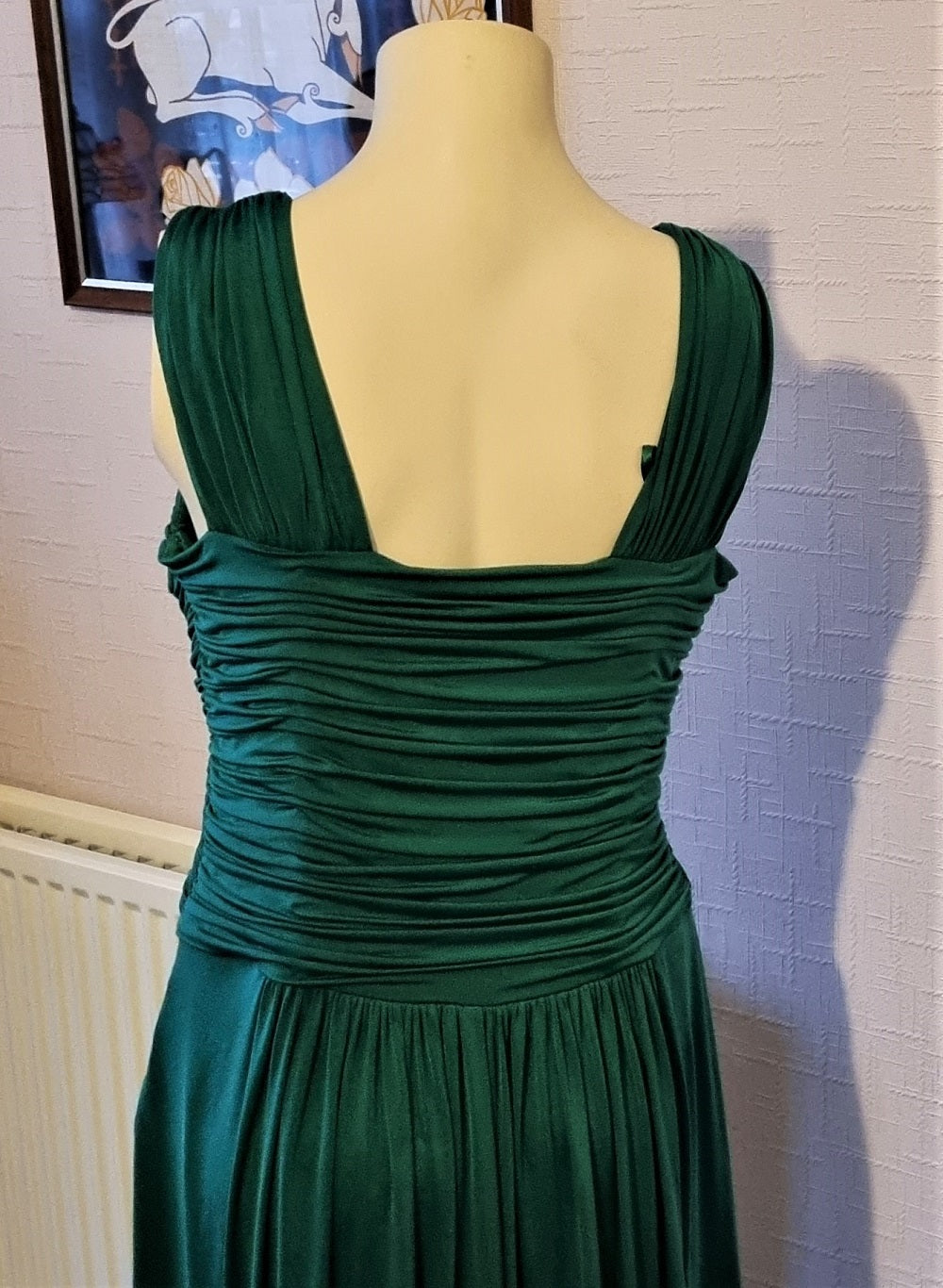 green emerald velvet dress Emerald green Grecian style maxi evening dress – The Frockery