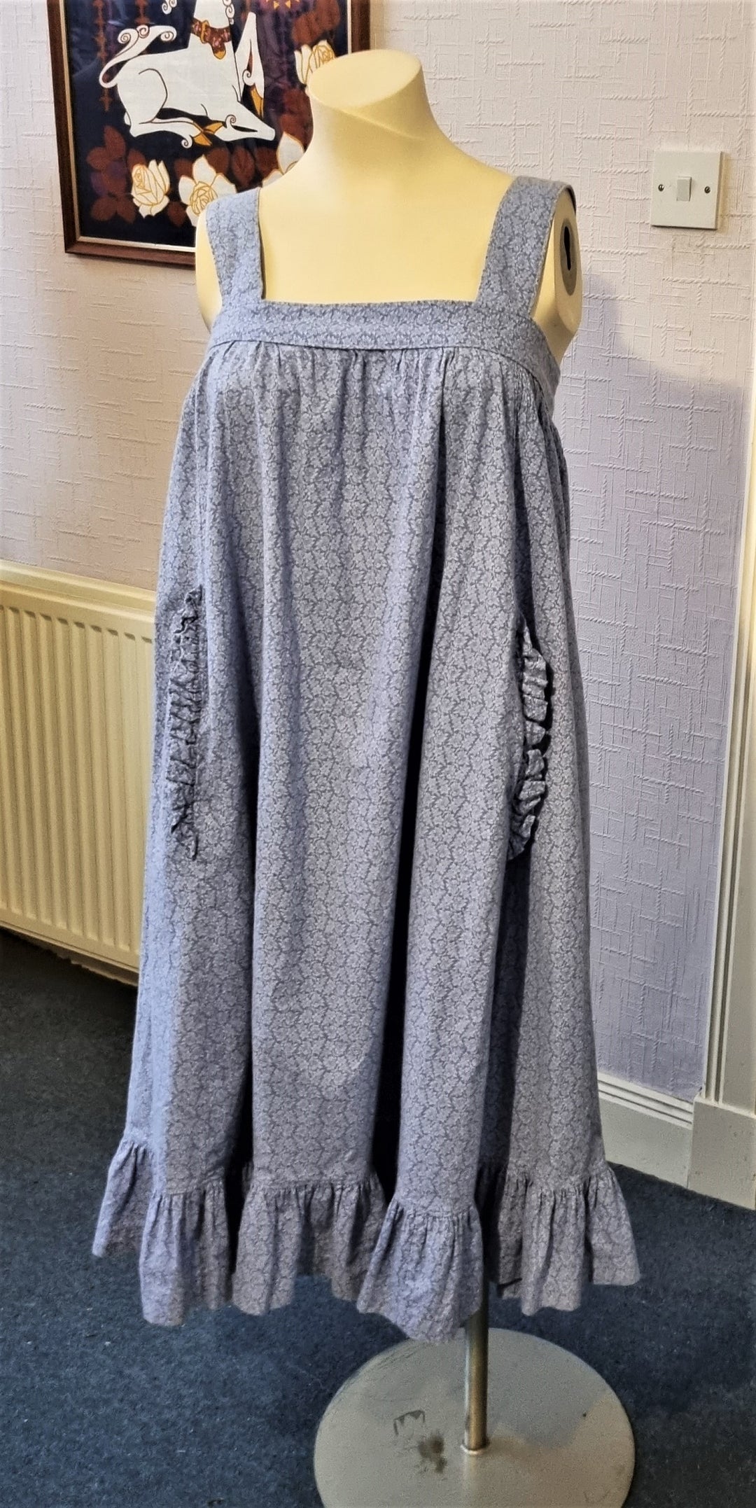 laura ashley denim pinafore dress Laura Ashley Maxi Denim Dress Vintage 1990's by AntigoTienda, $60.00 SOLD
