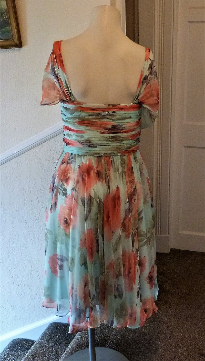 Shubette 50s look pastel floral dress and bolero  The Frockery