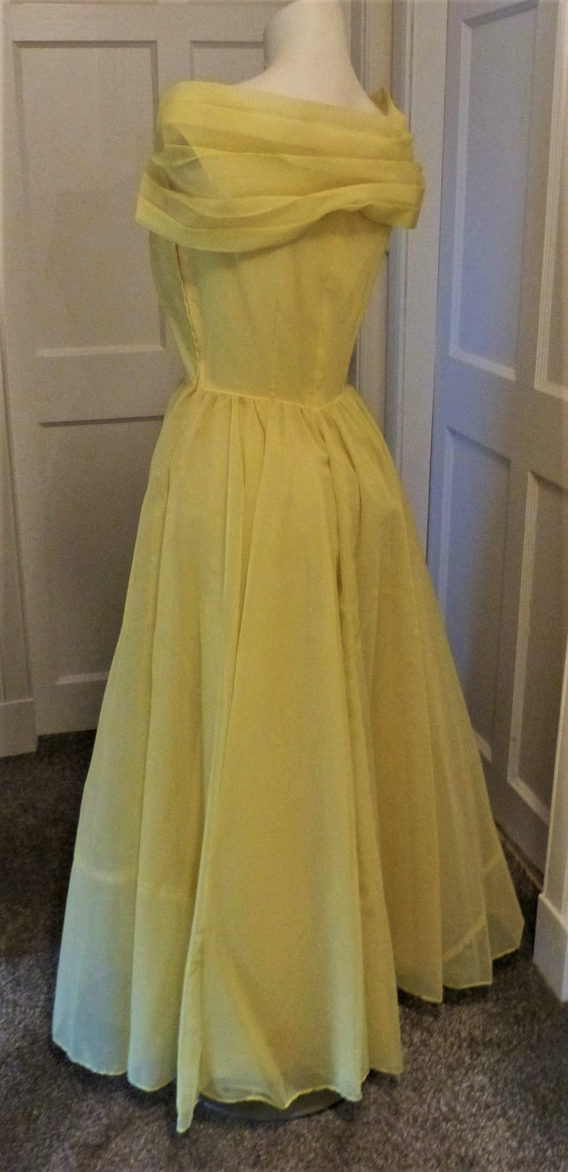 50s vintage primrose yellow prom dress – The Frockery