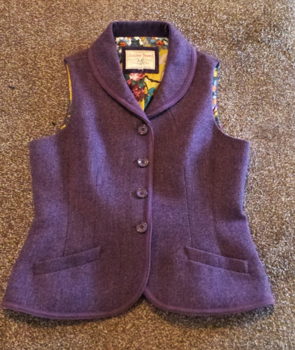 Purple tweed waistcoat hotsell