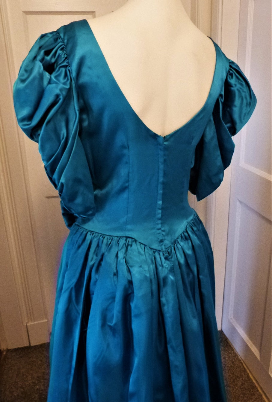 80s vintage green bridesmaid prom ball gown – The Frockery