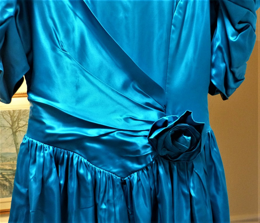 80s vintage green bridesmaid prom ball gown – The Frockery