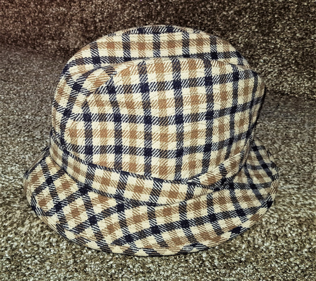 Aquascutum tweed wool bucket hat The Frockery