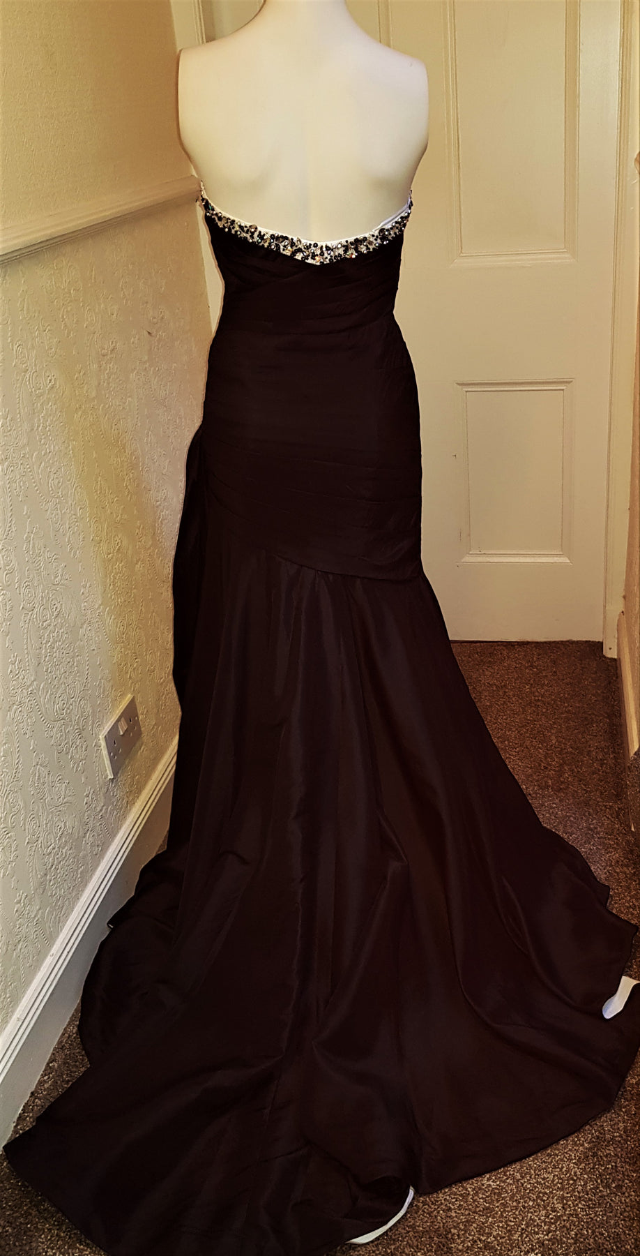 Yasmin House of Dynasty black and white gown The Frockery Yasmin House of Dynasty black and white gown The Frockery