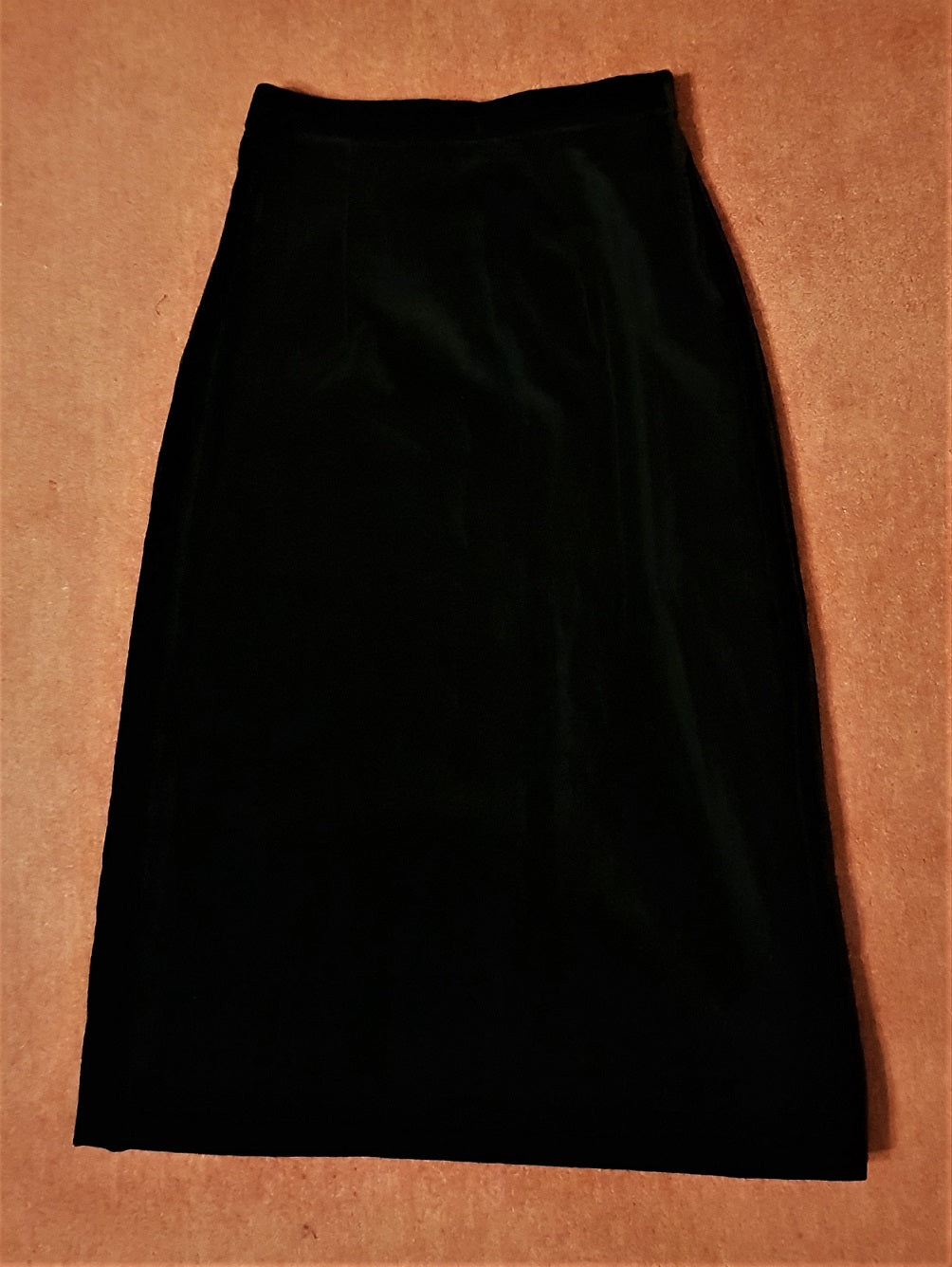 John Charles vintage black velvet pencil skirt