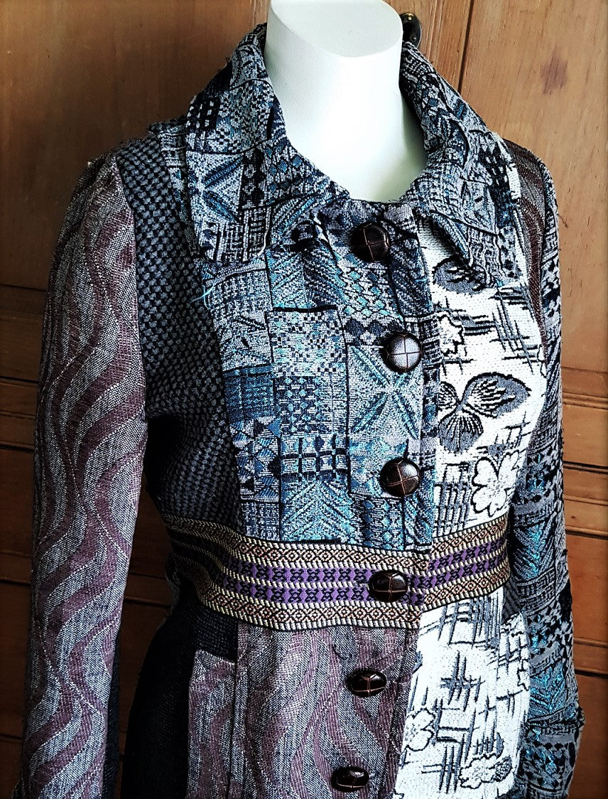 Izabel patchwork tapestry coat - Main Image