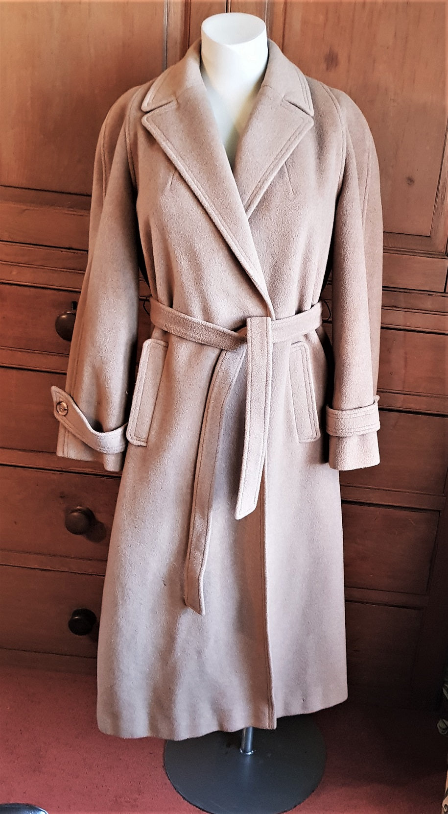 Czarina camel cashmere wool wrap over coat – The Frockery