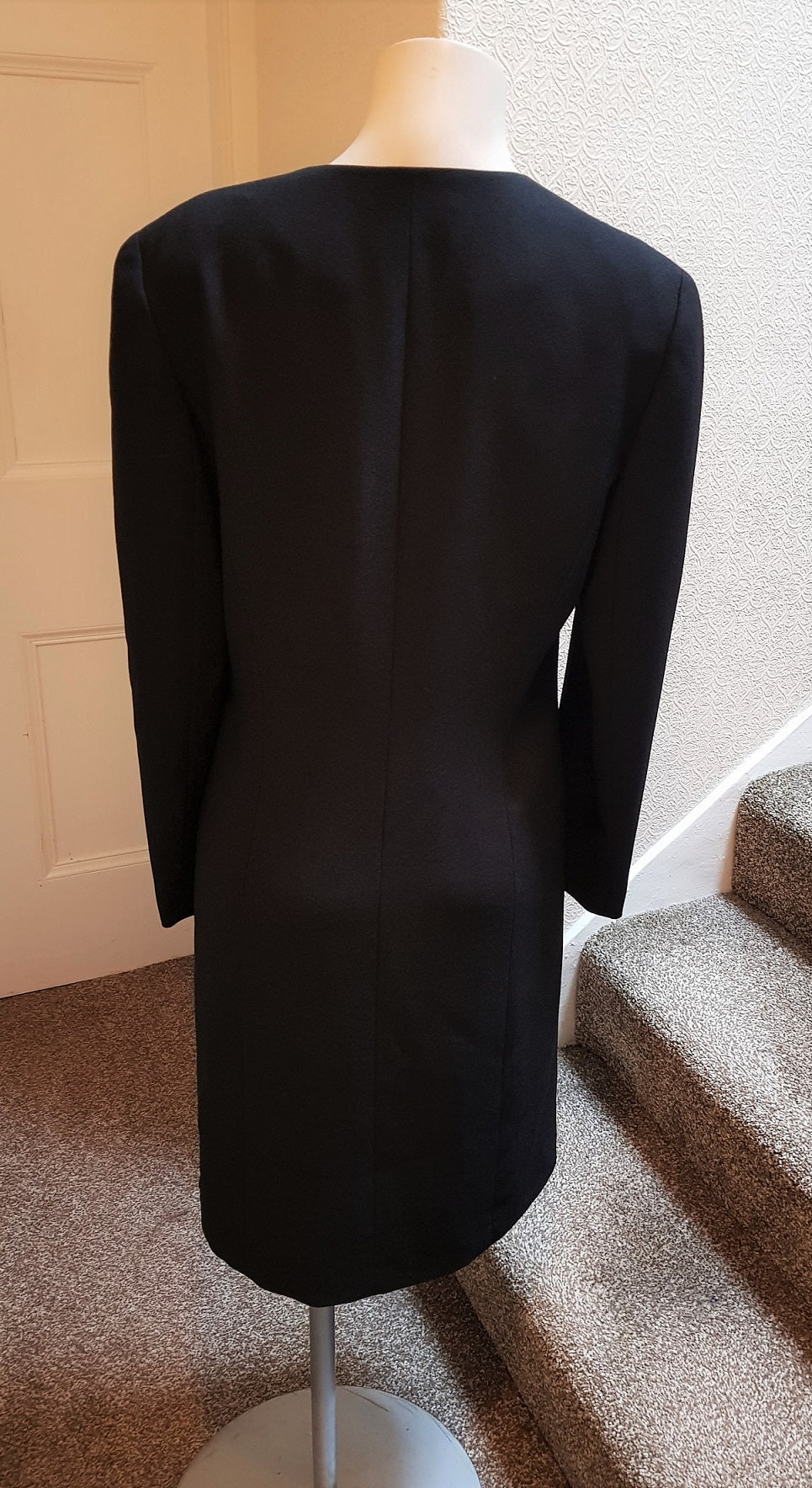 Jacques Vert black evening coat with embroidery – The Frockery