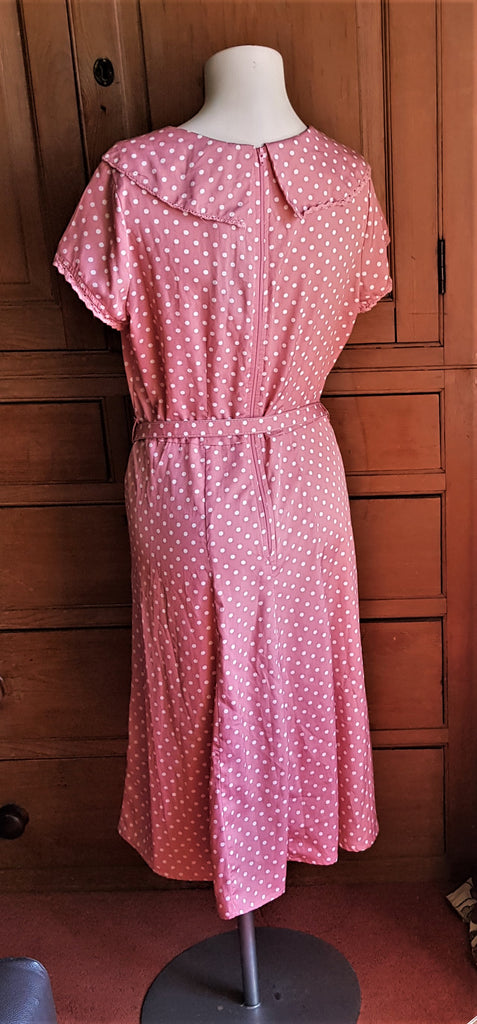 Hell Bunny Ingrid pink polka dot tea dress – The Frockery