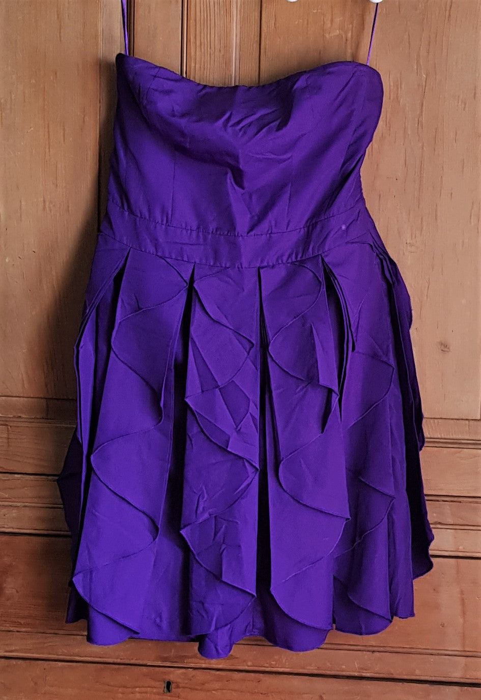 white christmas dresses Reiss Frida purple bandeau cocktail dress – The Frockery