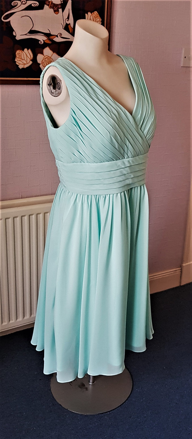 For Her and For Him aqua chiffon bridesmaid occasion dress The Frockery For Her and For Him aqua chiffon bridesmaid occasion dress The Frockery