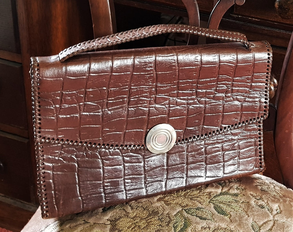 Outlet Vintage Alligator Clutch