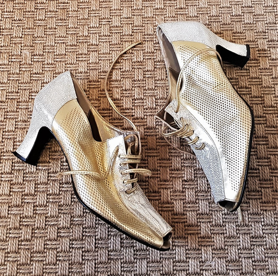 Silver gold shoes online