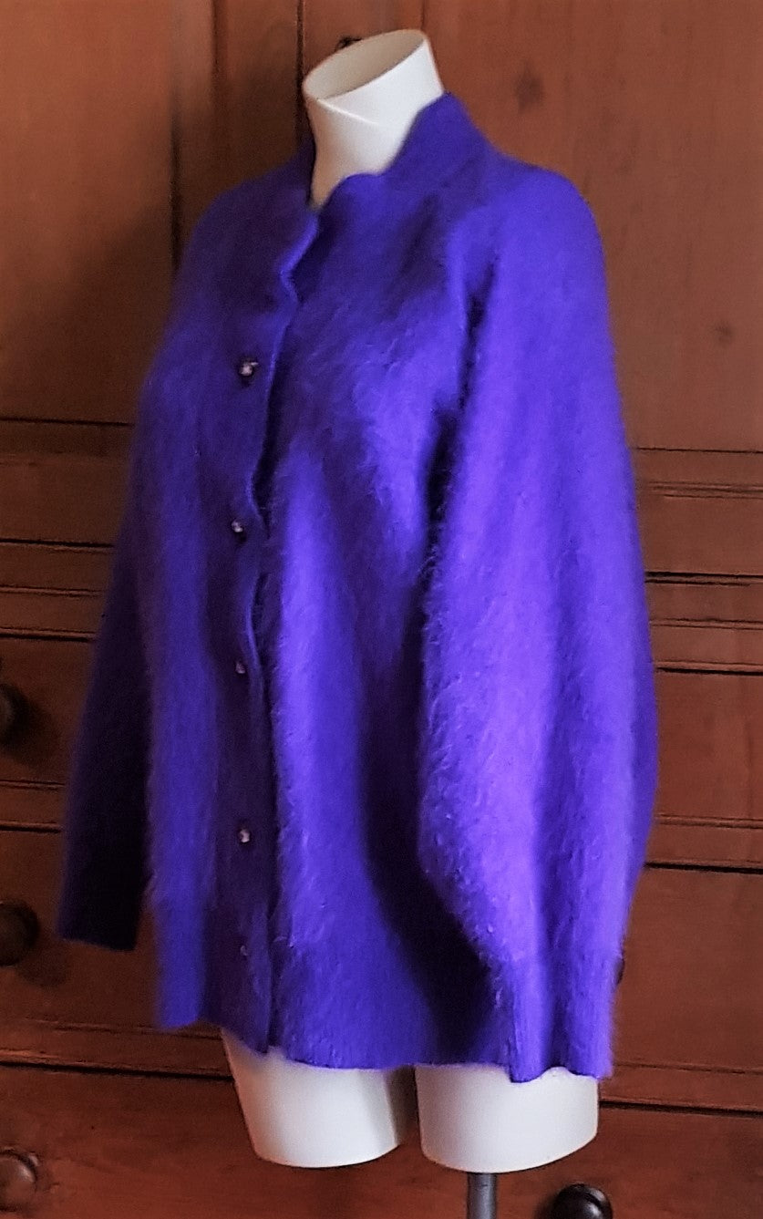 Vintage Angora Deep Purple/Brown circa 2024 1980