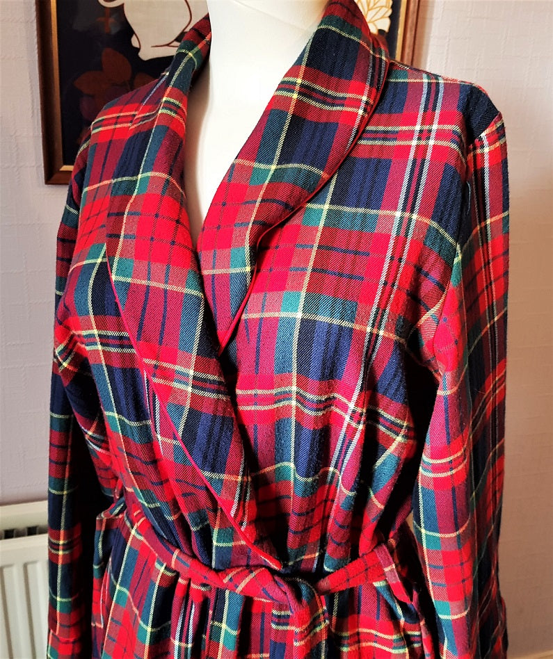 Marks & Spencer red tartan dressing gown – The Frockery